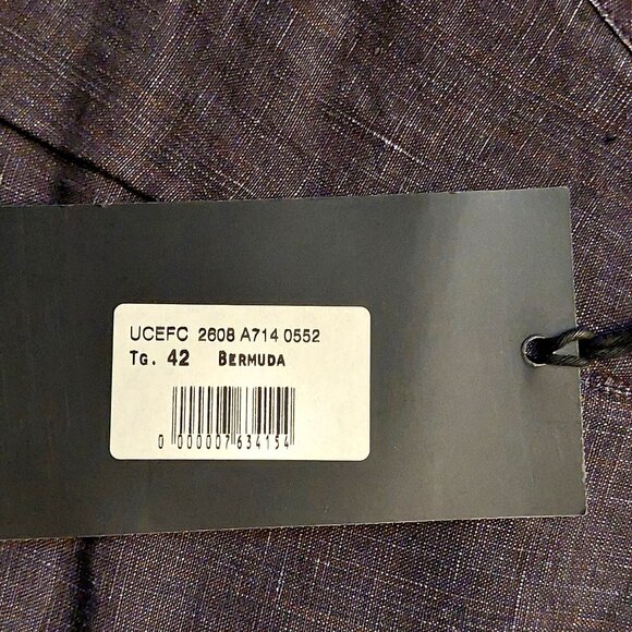 Richmond Cuffed Dark Wash Blue Denim Drawstring Shorts Sz 42 NWT - Picture 13 of 14